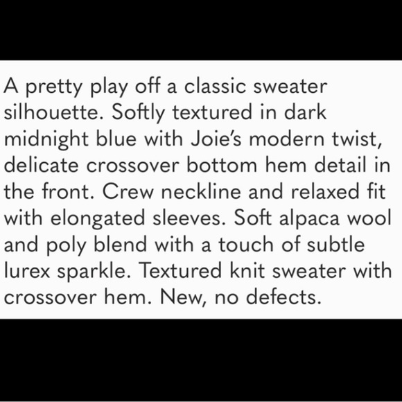 JOIE STAVAN ALPACA WOOL SWEATER - Picture 8 of 8